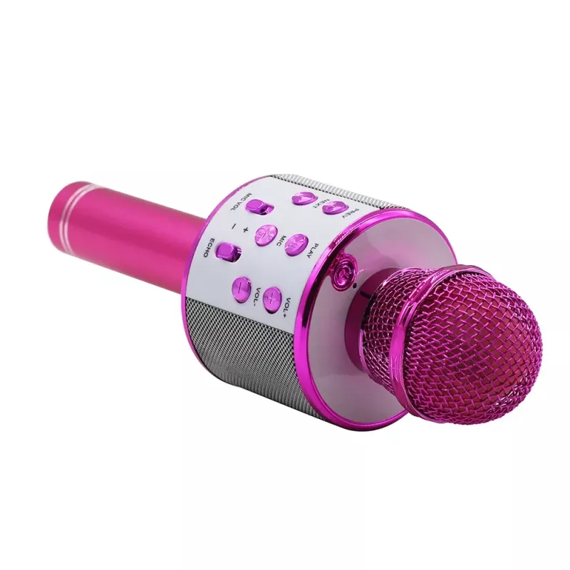 Microfone MANTA MIC11-PK Rosa — com fio 3,5 mm jack, auscultador leve