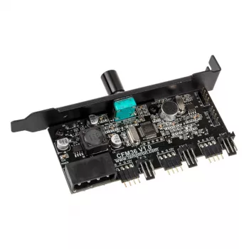 Lamptron CFM36 controlador de ventoinhas e RGB LED para slot PCI, preto