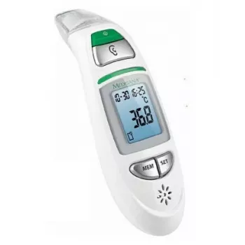 Termómetro de contacto Medisana TM 750 — termómetro de contacto digital, memória 30, intervalo 0–100 °C, °C/°F, LCD, branco