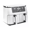 Fritadeira de ar quente Ninja AF400EU Double 9,5 L 2470 W branco, controlos rotativos e táteis