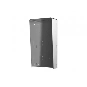 Proteção contra chuva para acessórios de intercomunicadores Hikvision DS-KABD8003-RS2/S, aço inoxidável, 116,4×58×224 mm
