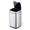 Durable TOUCH 12L retangular aço inoxidável prateado preto