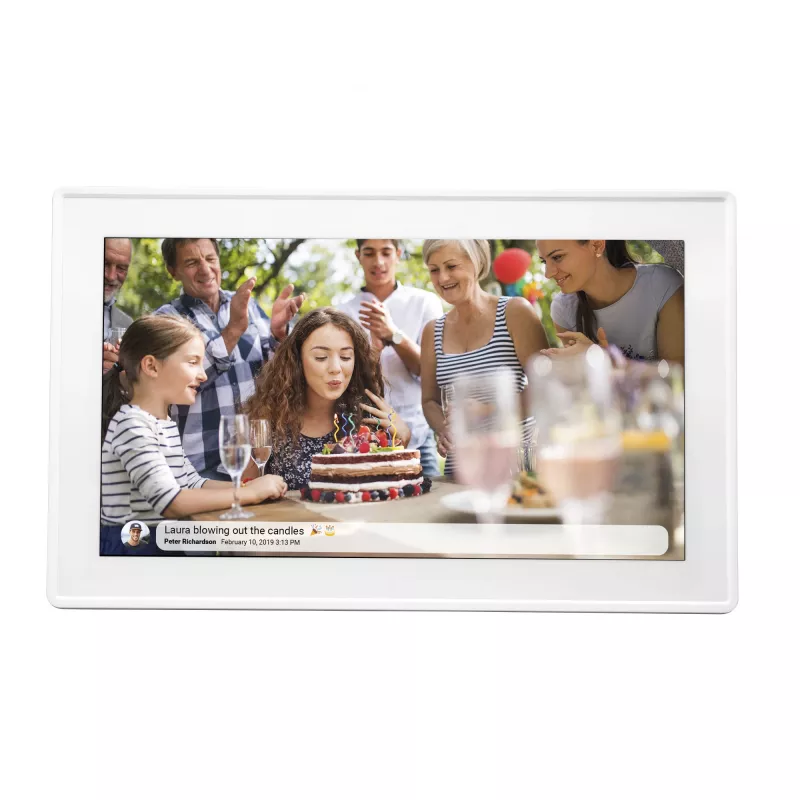 Denver PFF-1515W moldura digital branco 39,6 cm (15,6 polegadas) ecrã tátil Wi-Fi