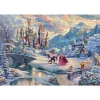 Thomas Kinkade Studios: Disney - A Bela e o Monstro, Noite de Inverno Mágica (Limited Christmas Edition, 1000 peças)