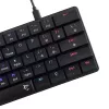 Teclado mecânico White Shark Nagamaki preto — layout US, interruptores mecânicos vermelhos