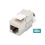 Módulo Keystone Digitus CAT 6A blindado sem ferramentas Módulo 48 unid.