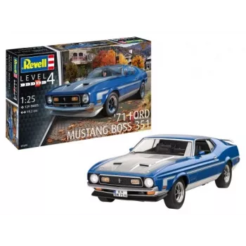 Maquete em plástico REVELL Ford Mustang Boss 351 kit à escala 1:25