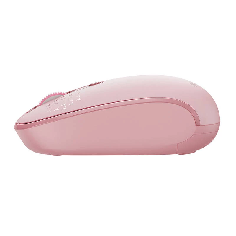 Rato sem fios Baseus F01B Tri-Mode 2.4G BT5.0 1600 DPI (rosa)