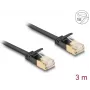 Cabo de rede DeLOCK RJ45 Cat.6A ficha macho para ficha macho U/FTP 3 m preto