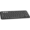 Logitech Pebble Keys 2 K380s – Teclado – sem fios – Bluetooth LE – QWERTY – Nórdico (Dinamarquês/Finlandês/Norueguês/Sueco) – Tonal Graphite (920-011879)