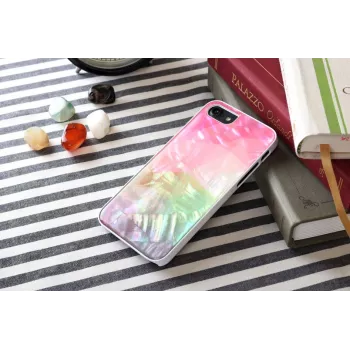 Capa de proteção iKins para Apple iPhone 8/7 – padrão flores aquáticas, branco