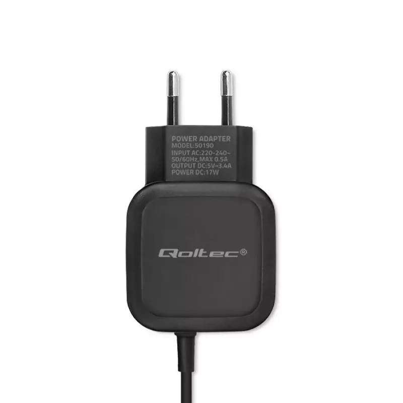 Carregador Qoltec 50190 para dispositivos móveis, telemóvel, tablet, telefone, universal