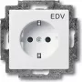 BUSCH JAEGER 2013-0-5268 - CEE 7/3 - 2P+E - branco - 250 V - 16 A - 63 mm