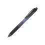 Pentel Energel X - Caneta de gel retrátil - Preto - Preto - Transparente - Plástico - Borracha - Borracha - Ambidestro