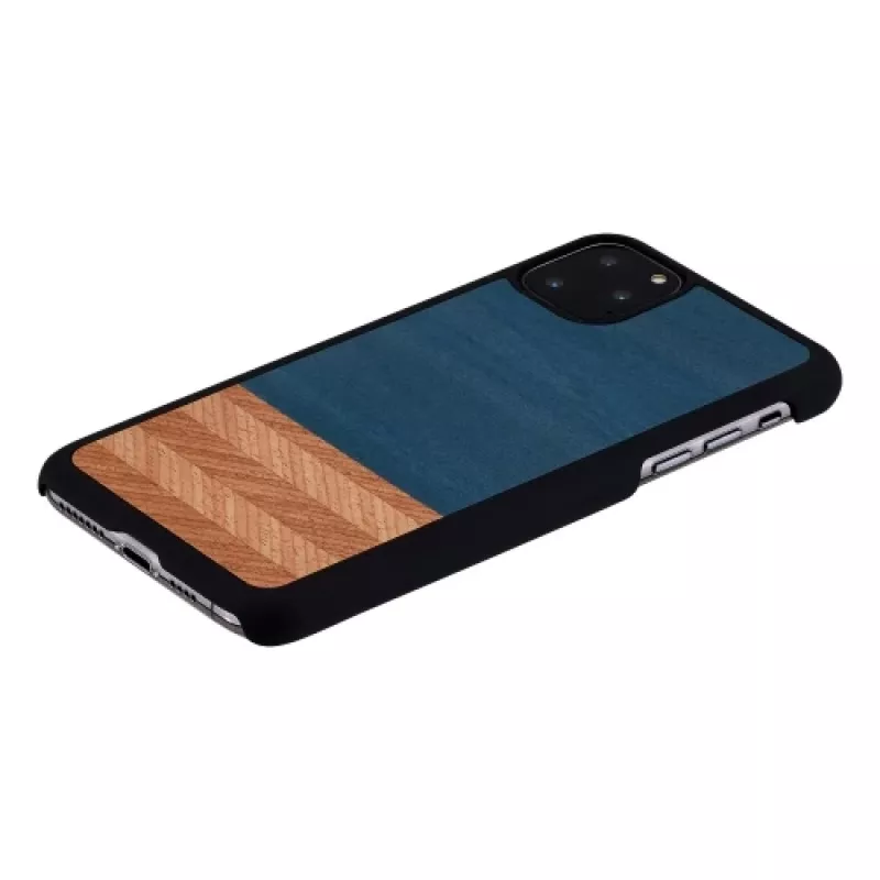 Capa para telemóvel man and wood para iPhone 11 Pro Max — capa de proteção denim preta
