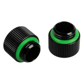 Fitting BitsPower Touchaqua — latão, superfície preta, 10 mm de largura