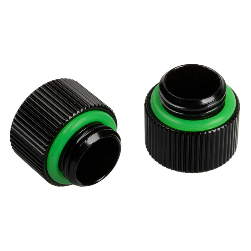 Fitting BitsPower Touchaqua — latão, superfície preta, 10 mm de largura