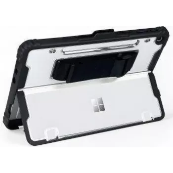 Capa com alça de mão jt berlin para Microsoft Surface Pro 12 polegadas 1.ª edição, preto transparente