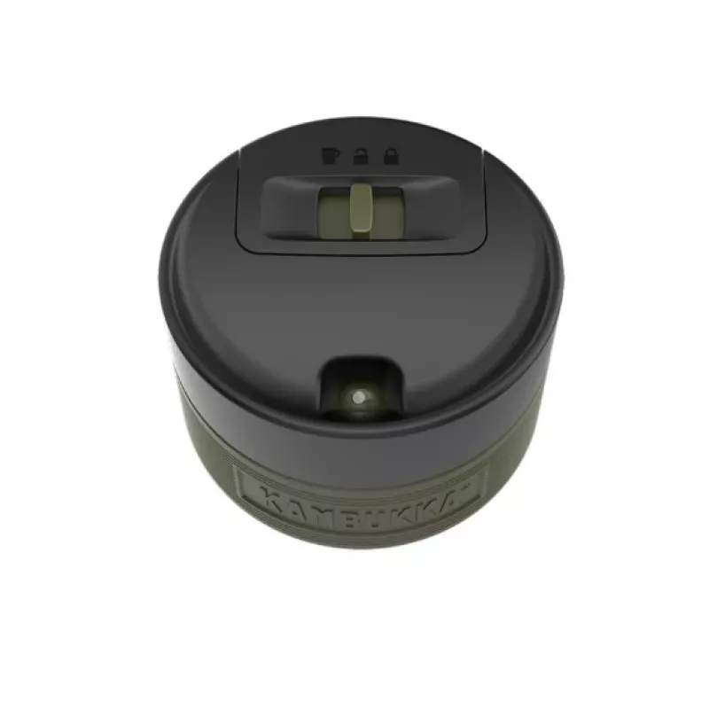 Caneca térmica Kambukka Etna Grip 500 ml, aço inoxidável a vácuo, à prova de fugas, verde, 7,1 cm de diâmetro