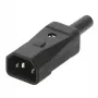 Ficha de rede C14 Bachmann 915.171 preto