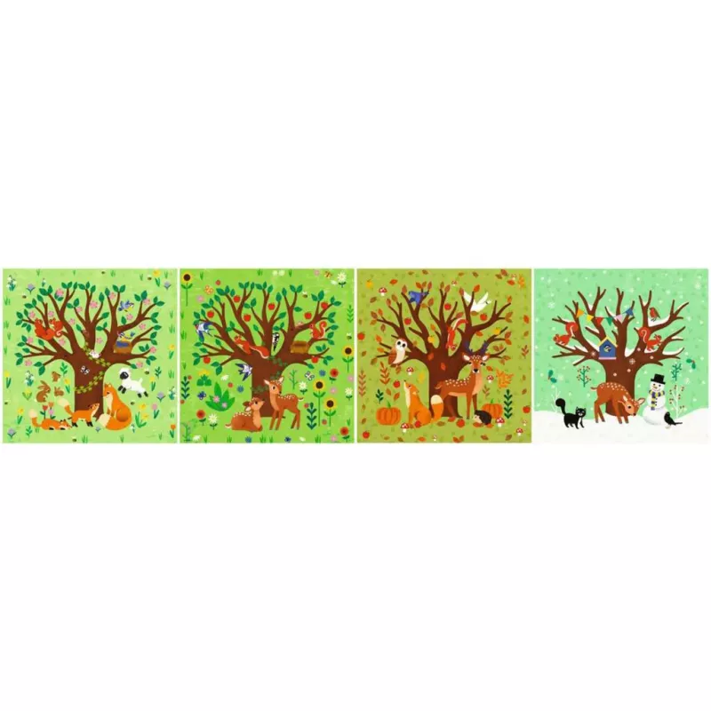 Puzzle UP - Quatro estações (12, 16, 20 e 24 peças)