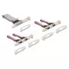 Adaptador de interface Mini-PCIe interno DELOCK 95279 — host série, saída Mini-PCIe, suporte RS-232, 460,8 Kbit/s, FIFO 256 B, 30×51×10 mm