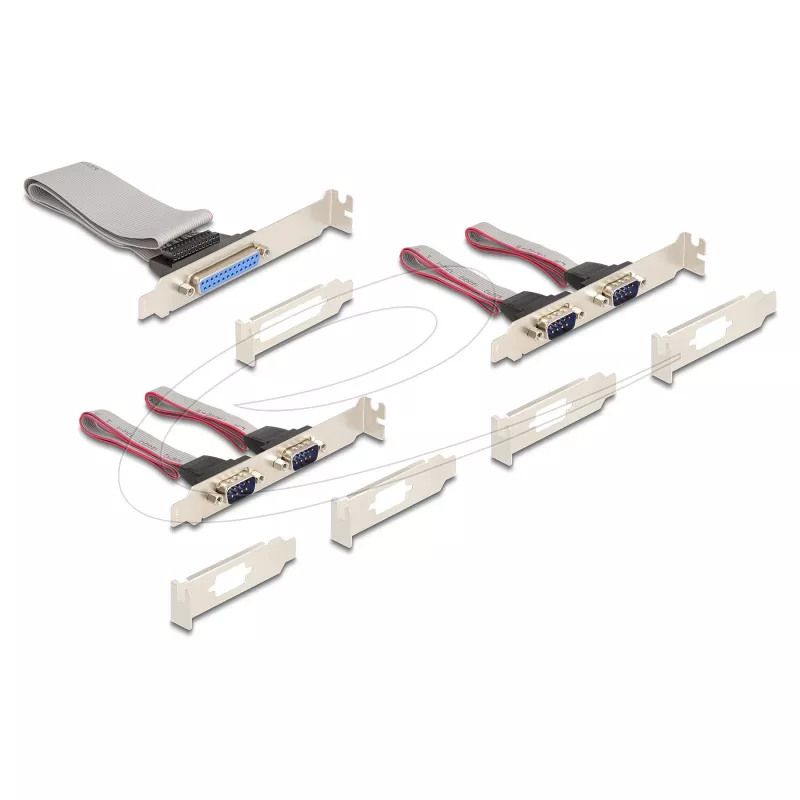 Adaptador de interface Mini-PCIe interno DELOCK 95279 — host série, saída Mini-PCIe, suporte RS-232, 460,8 Kbit/s, FIFO 256 B, 30×51×10 mm