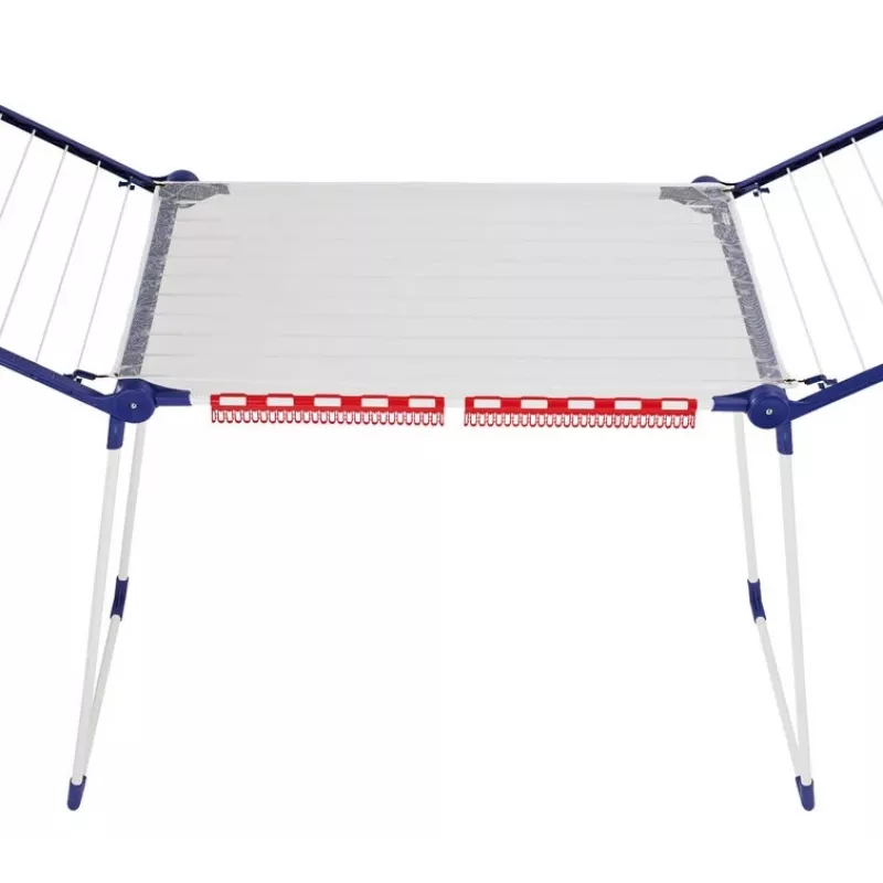 Estendal de chão Leifheit Pegasus 200 — azul/branco