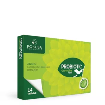 POKUSA Probiotic Forte GreenLine – Probiótico para cães – 14 unid.