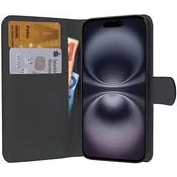 Capa tipo livro PEDEA Book Cover Classic para Apple iPhone 16 Plus - preto (50160990)