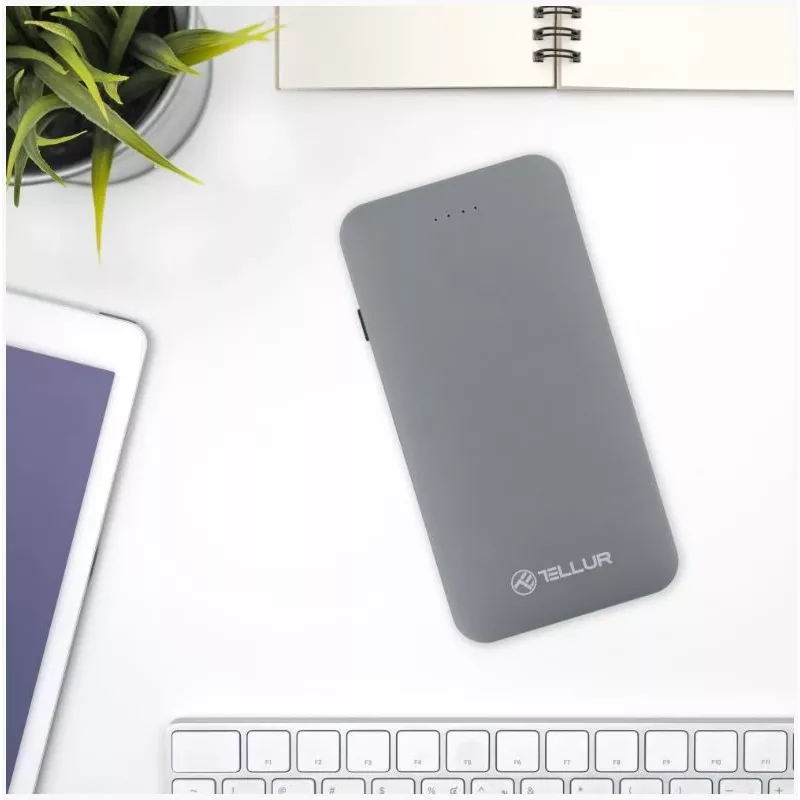 Powerbank portátil Tellur QC 3.0 carregamento rápido, 5000 mAh