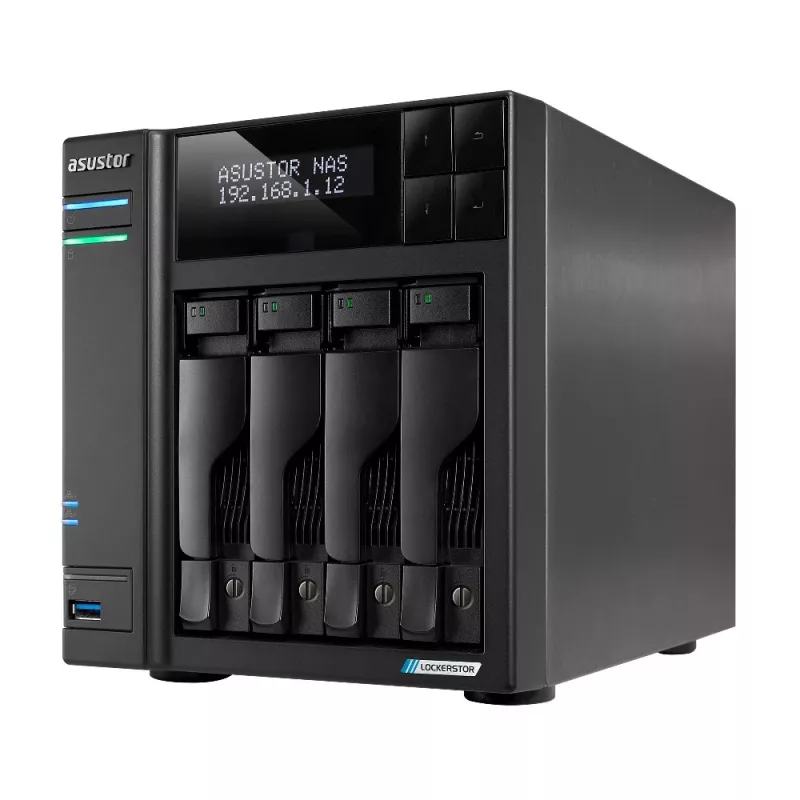 Asustor LOCKERSTOR 4 Gen2 (AS6704T) NAS Desktop Intel® Celeron® N N5105 4 GB DDR4 0 TB ADM Preto