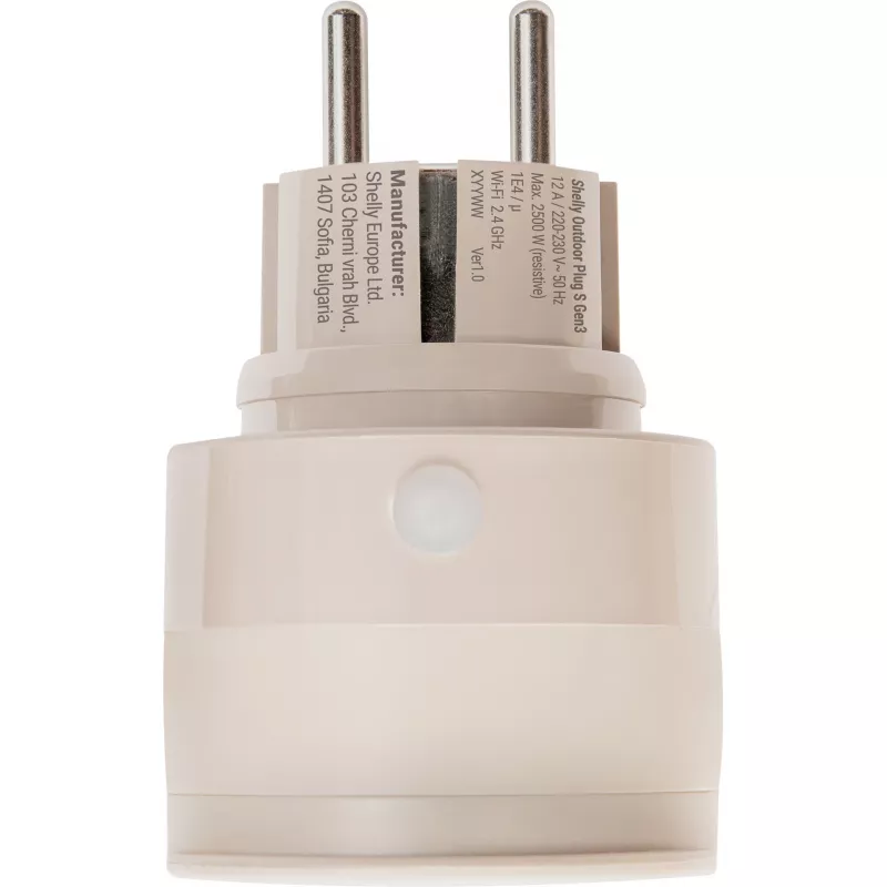 Shelly Outdoor Plug S Gen3 tomada inteligente moca