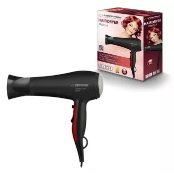 Esperanza Ebh004k Pamela 2200W secador de cabelo prateado