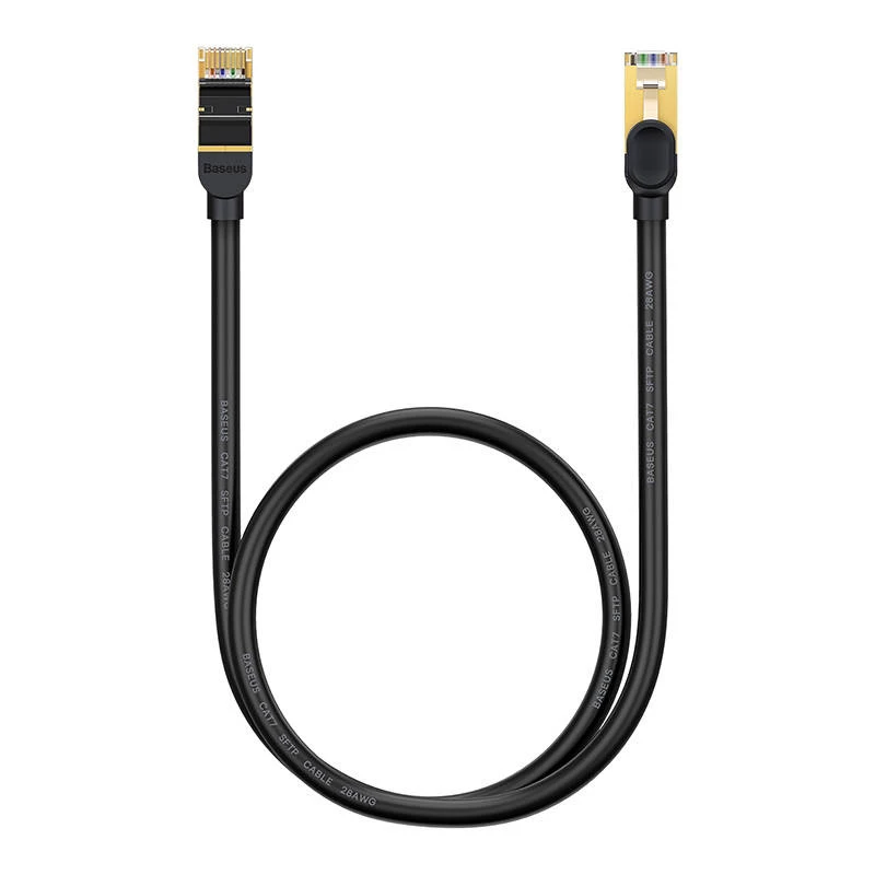 Cabo de rede Baseus Ethernet RJ45, 10Gbps, 1m (preto)