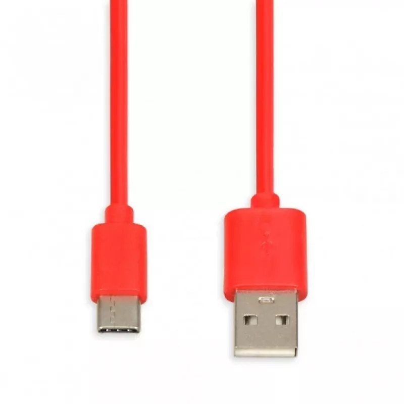 Cabo USB IBOX IKUMTCR 1 m, USB A para USB-C, USB 2.0, vermelho