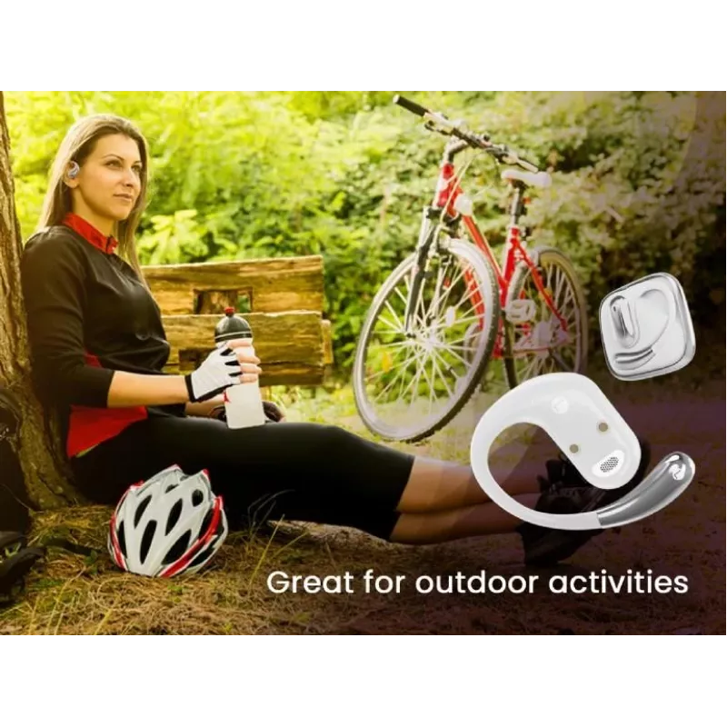 Gembird OWS-01-W auriculares Bluetooth TWS open-ear, brancos