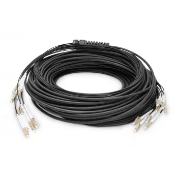 Cabo Breakout Universal de Fibra Ótica Pré-montado Digitus OM4 8 Fibras LC/UPC 75 m