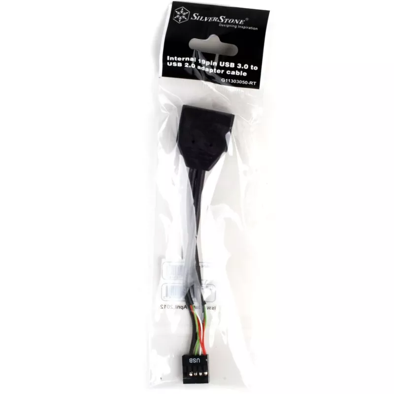 Silverstone G11303050-RT - USB 3.0 - USB 2.0 - Macho/Fêmea - Preto (G11303050-RT)
