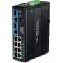 TRENDnet TI-BG104 - Switch - Industrial - Não gerido - 4 x 10/100/1000 (PoE++) + 4 x 10/100/1000 (PoE+) + 2 x Combo Gigabit SFP/RJ-45 - montagem em calha DIN, montagem na parede - P