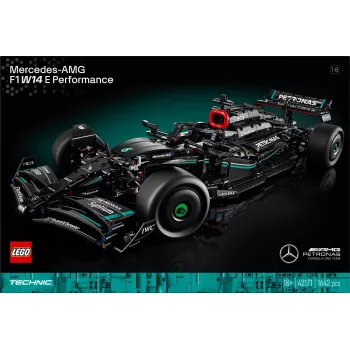 Conjunto de construção LEGO Technic Mercedes‑AMG F1 W14 E Performance — 1.432 peças, idade recomendada 18+