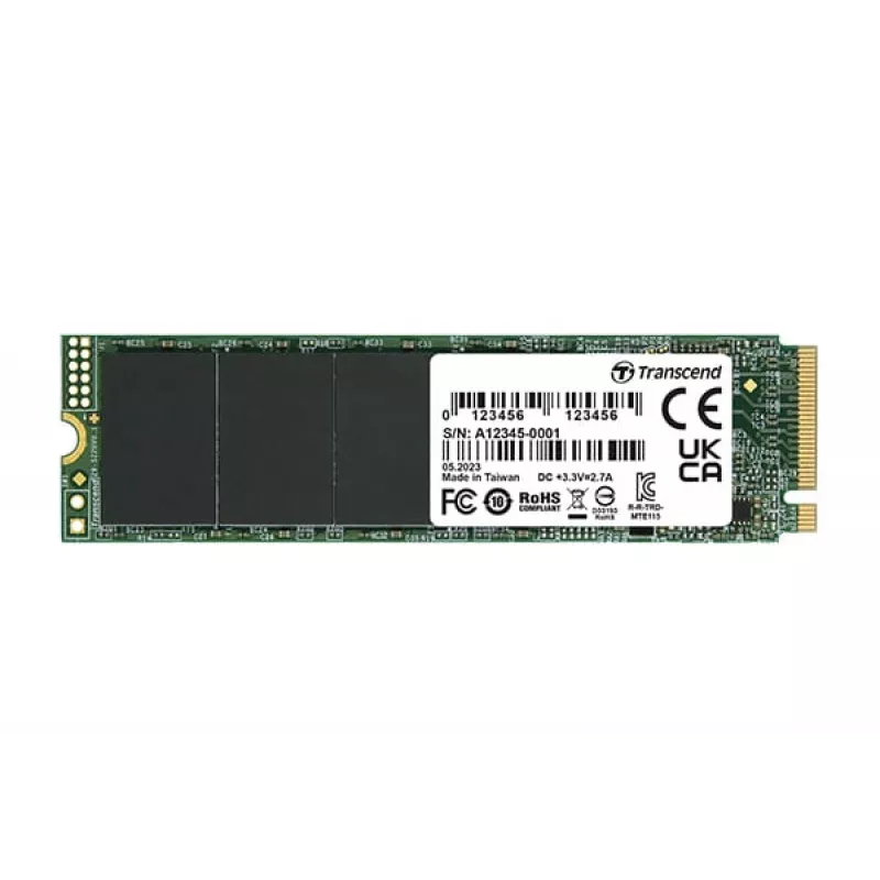 Unidade SSD Transcend 500 GB M.2 PCI Express 3.0 NVMe TS500GMTE115S