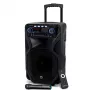 Altifalante de karaoke portátil MANTA SPK5021PRO 20W, woofer de 12 polegadas, 80W RMS, Bluetooth, autonomia da bateria até 5 h, SD/USB, entradas para microfone e guitarra