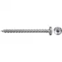 Fischer 670332 PowerFast II parafuso para aglomerado, 4,5 x 40 mm, cabeça cilíndrica abaulada, TX, rosca total, aço zincado, 200 unid.
