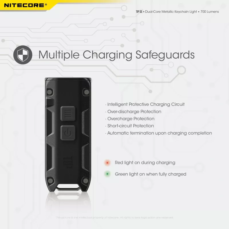 Lanterna de mão LED Nitecore TIP SE preto