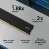 Crucial - DDR5 - Kit - 32 GB: 2 x 16 GB - DIMM - 288-PIN 6000 MHz / PC5-48000 CL48 1.1 V sem buffer on-die ECC preto