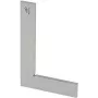 Esquadro plano 0373106, 250 x 160 mm, 90°, padrão de fábrica