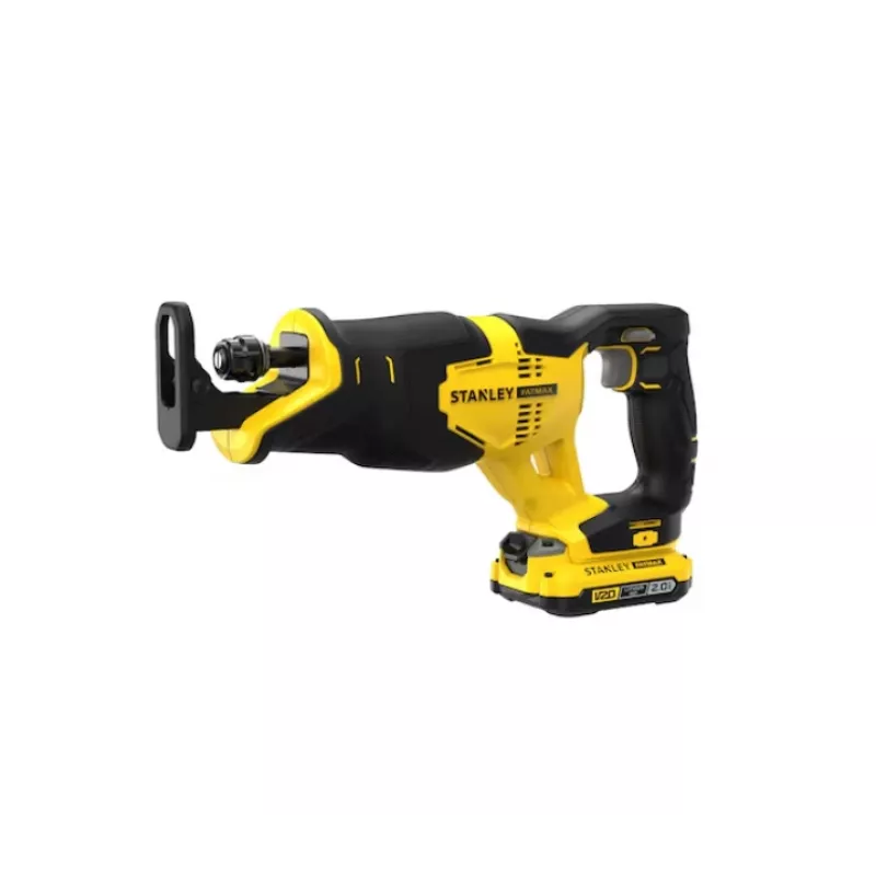 Serra sabre STANLEY 20V Max com 2 baterias de 2,0 Ah e mala de transporte