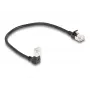 Cabo de rede DeLOCK RJ45 Cat.6A 0,25 m preto