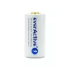 Bateria recarregável everActive EV16340 700mAh 3V com função de carregamento Micro-USB